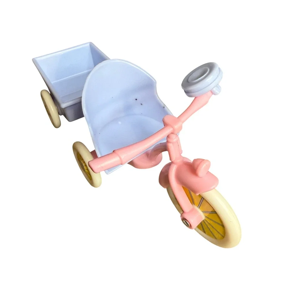 Vintage Barbie Heart Family Doll Playset w/ Tricycle‎ Potty & Accessories Lot